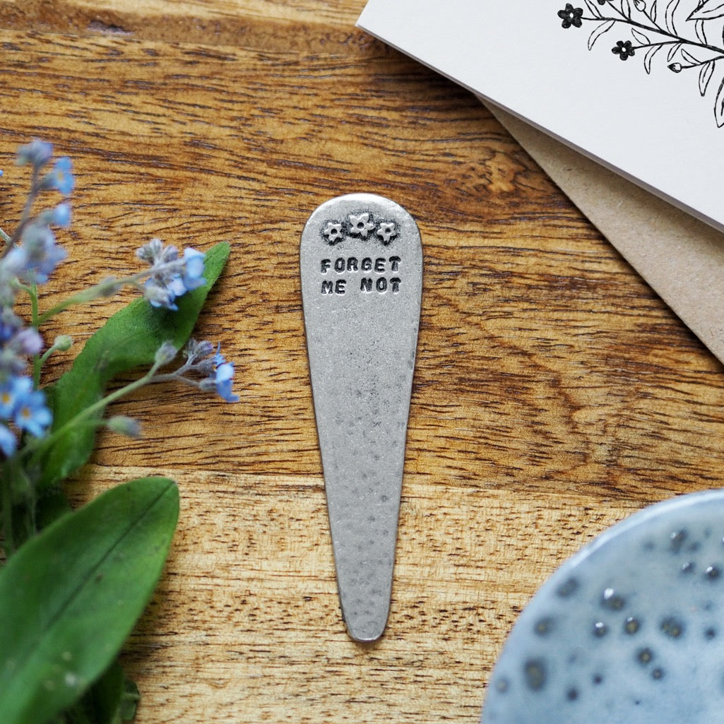 Personalised 'Forget Me Not' Flowers Plant Marker