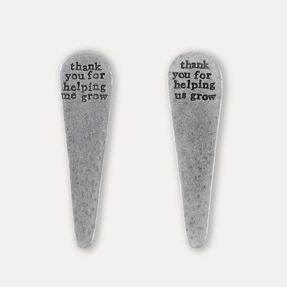 Personalised 'Thank You For Helping Me/Us Grow' Plant Marker