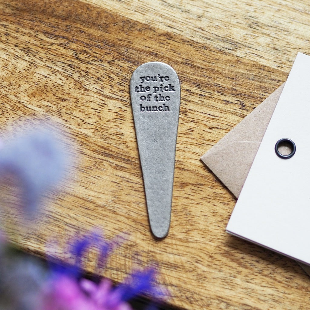 Personalised 'Pick of the Bunch' Plant Marker