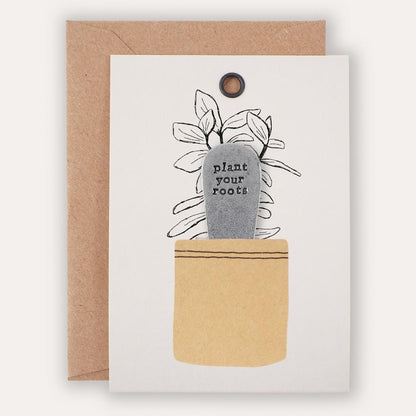 Personalised 'Plant Your Roots' Plant Marker