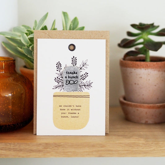 Personalised 'Thanks a Bunch' Plant Marker