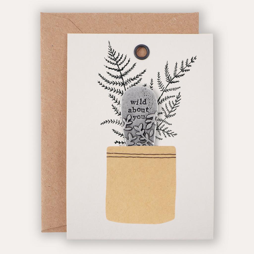 Personalised 'Wild About You' Plant Marker